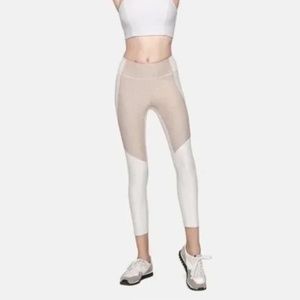 Outdoor Voices TechSweat 7/8 Zoom Leggings (Oatmeal & Cream)